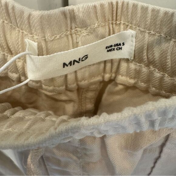 Mango NWT Women’s Mid-Weight Full Length Straight Leg Khaki Colored Pants Size S - Picture 4 of 6